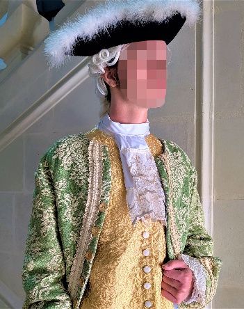 Détail du costume du comte d’Artois