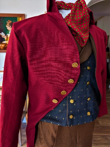 Détail du costume de Comte des Sables