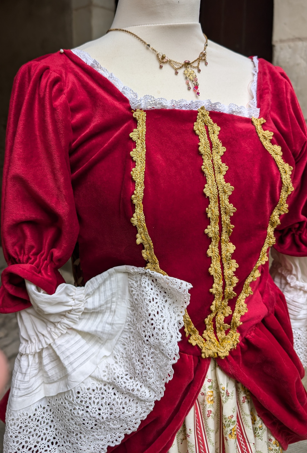 Détail du costume de Princesse de Soubise