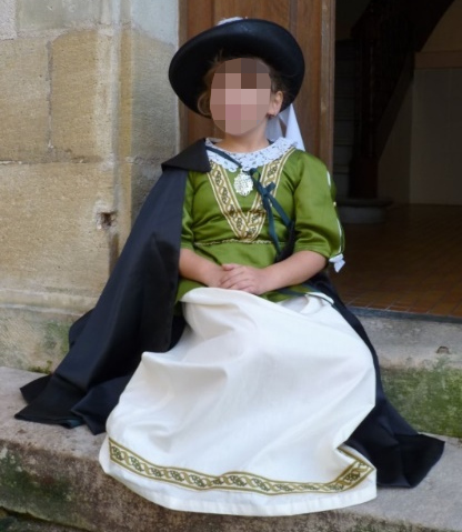 Détail du costume de la Milady de Champigny