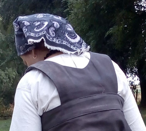 Détail du costume de Svetlana paysanne russe