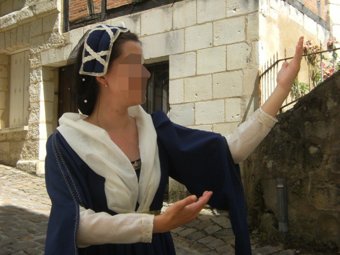 Détail du costume de la dame du Grand Carroi