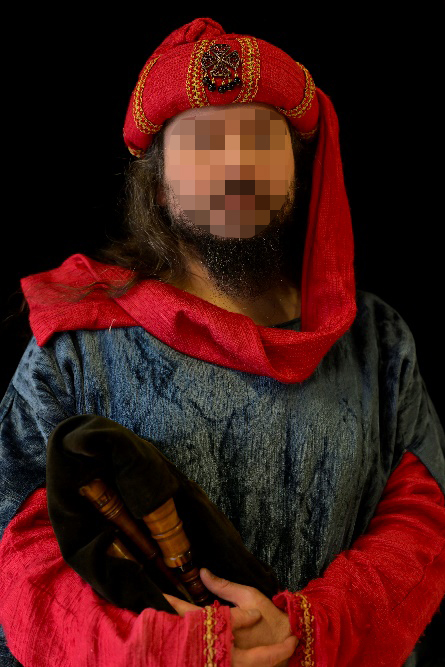 Détail du costume de Geoffroy des Bruères