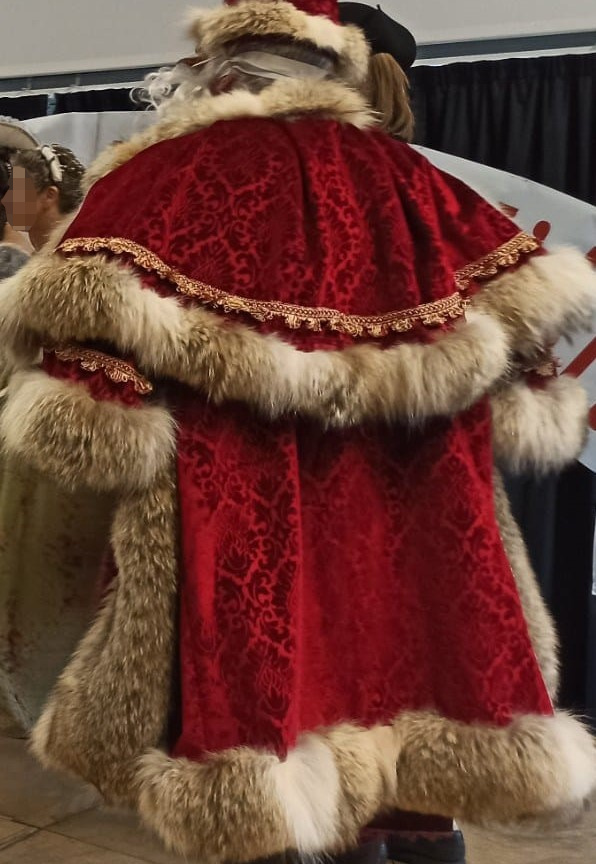 Détail du costume du père Noël