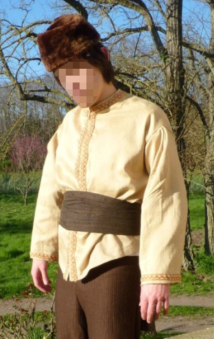 Détail du costume de Vladimir paysan russe