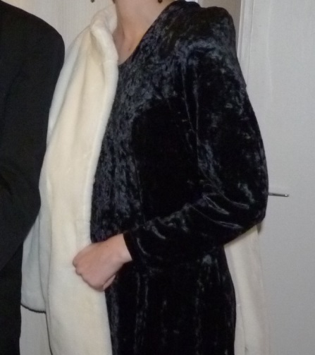 Détail de la robe de soirée Aline
