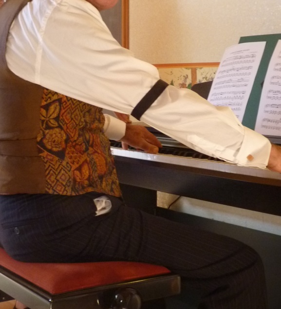 Détail du costume de jazzman