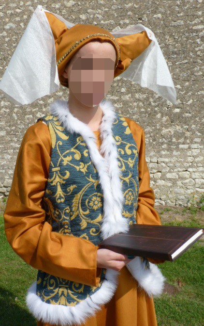 Détail du costume de Christine la lettrée