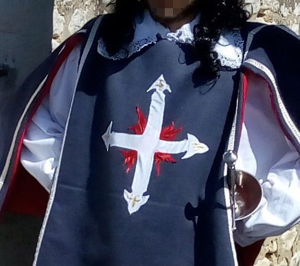 Détail du costume du mousquetaire du Roy