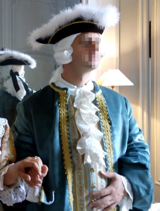 Détail du costume de monsieur de la Pinsonnière