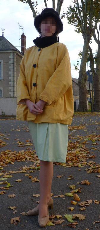 Robe Marthe avec manteau et chapeau