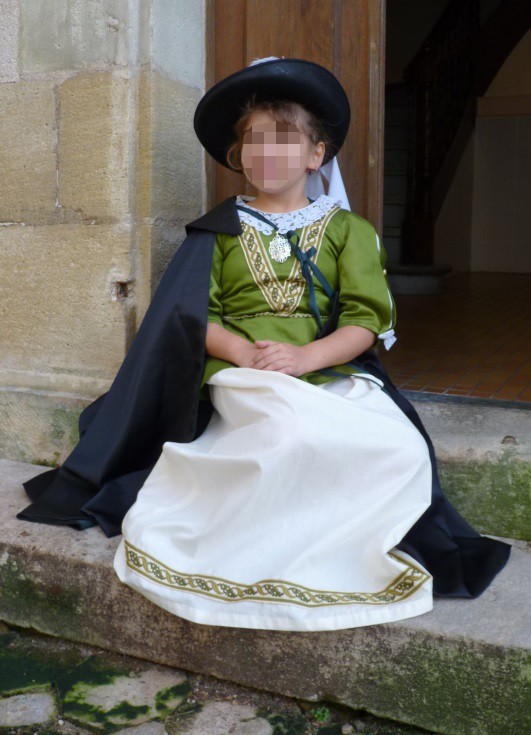 Détail du costume de la Milady de Champigny