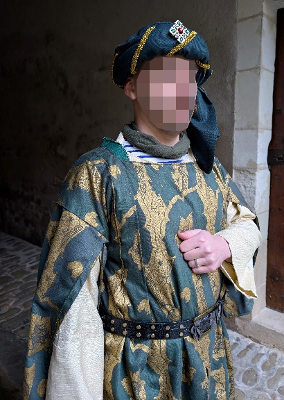 Détail du costume de Jacques Cœur