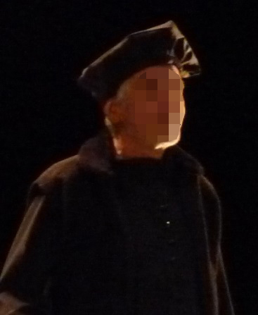 Détail du costume de François Rabelais
