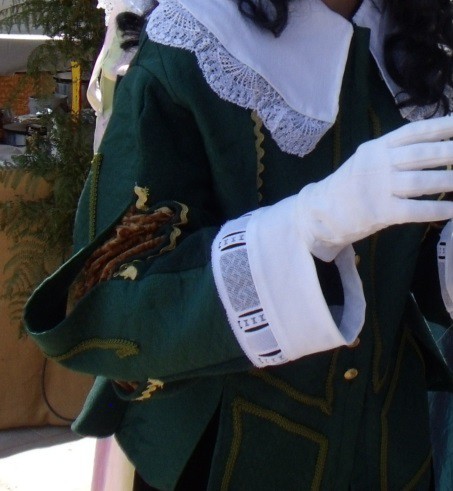 Détail du costume du vicomte de Descartes