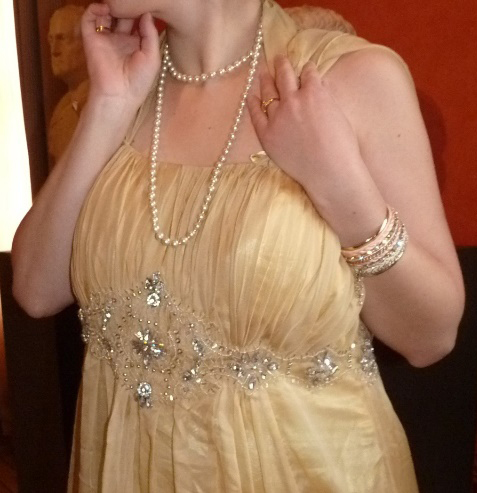 Détail du costume de la diva Dugazzoni