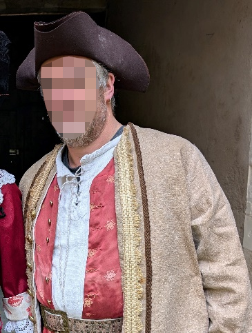 Détail du costume de Forban des mers