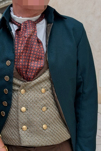 Détail du costume du comte de Sorigny