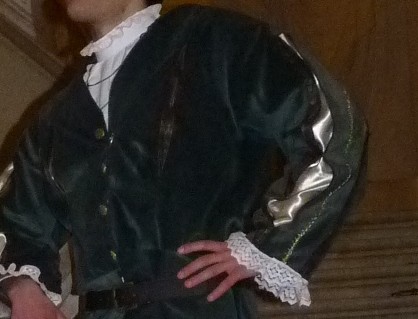 Détail du costume du comte de Lille